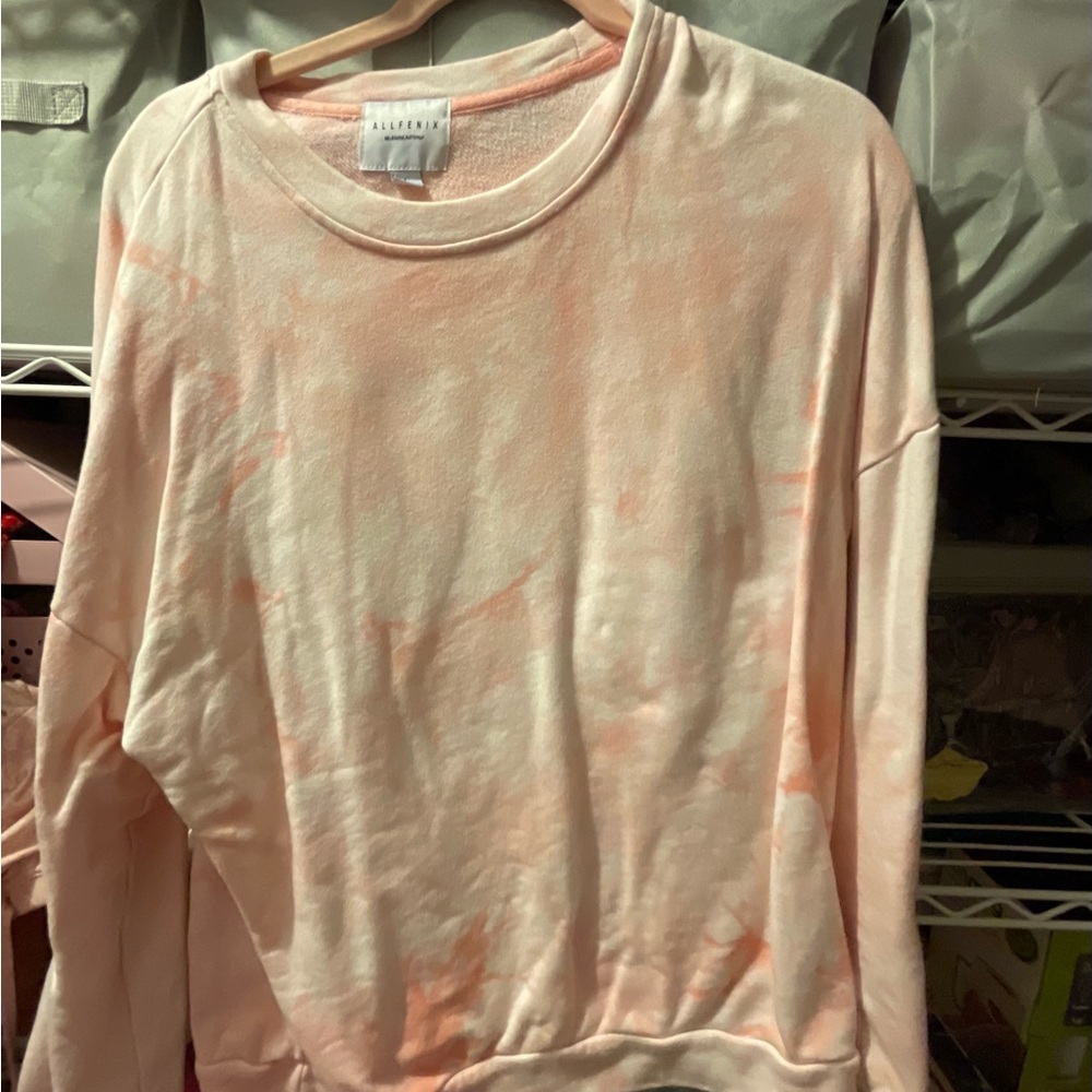 Allfenix Australian Brand Tie-Dye Pullover Pink